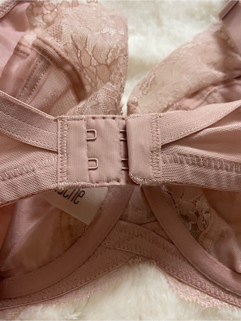 New! Panache Ana Plunge Bra Dusky Pink Lace Underwire 34FF NWT 39165 - Picture 10 of 11
